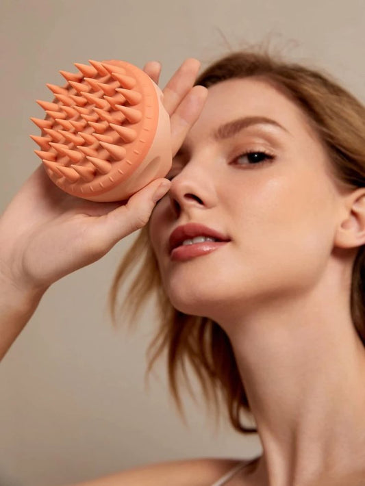 Discover the Secret to Lustrous Locks: The Gentle Glow Scalp Scrubber Experience