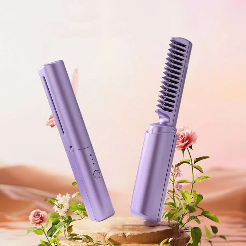 Style Flex-Cordless Hair Straightener & Curler Comb