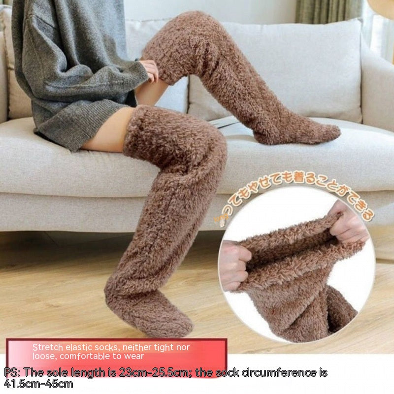 Cozy Comfort Over Knee High Fuzzy Long Socks