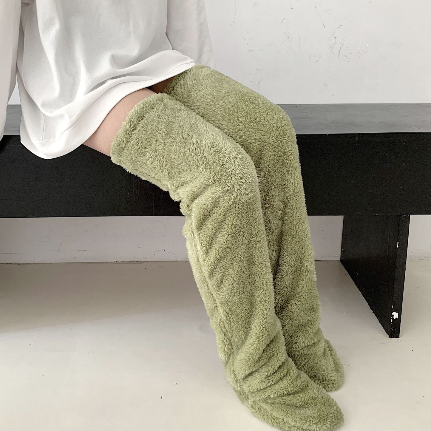 Cozy Comfort Over Knee High Fuzzy Long Socks