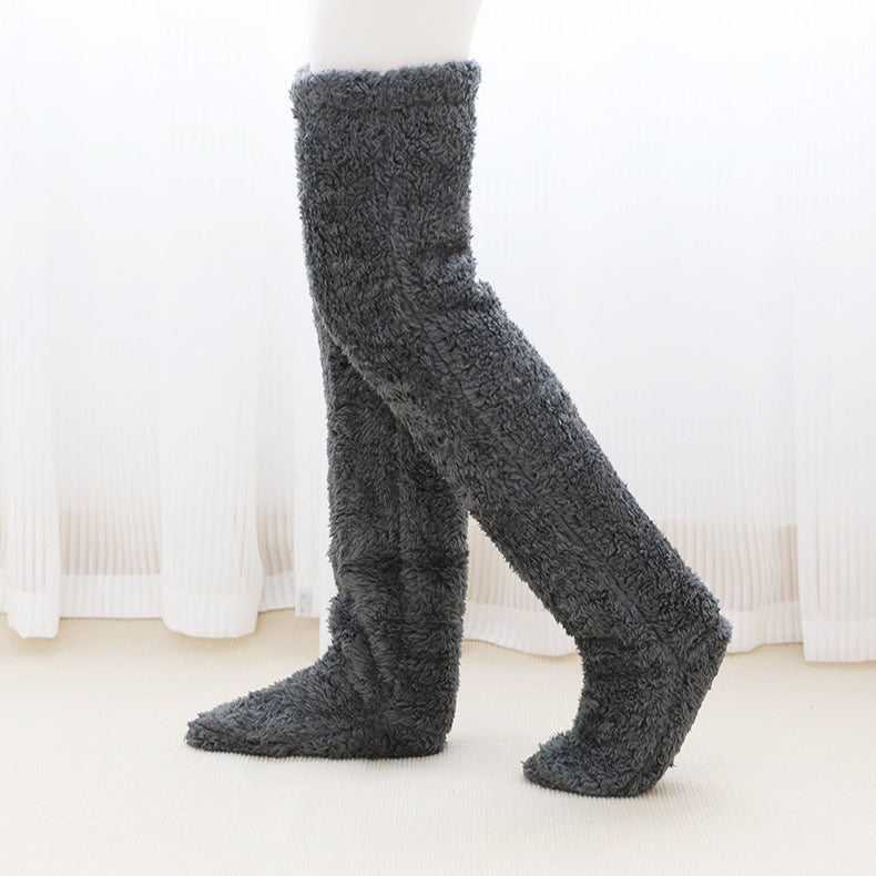 Cozy Comfort Over Knee High Fuzzy Long Socks